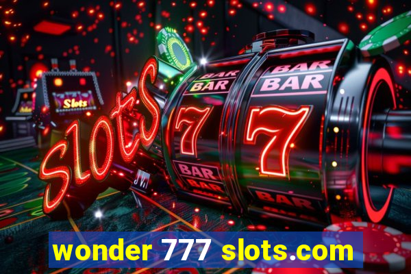 wonder 777 slots.com